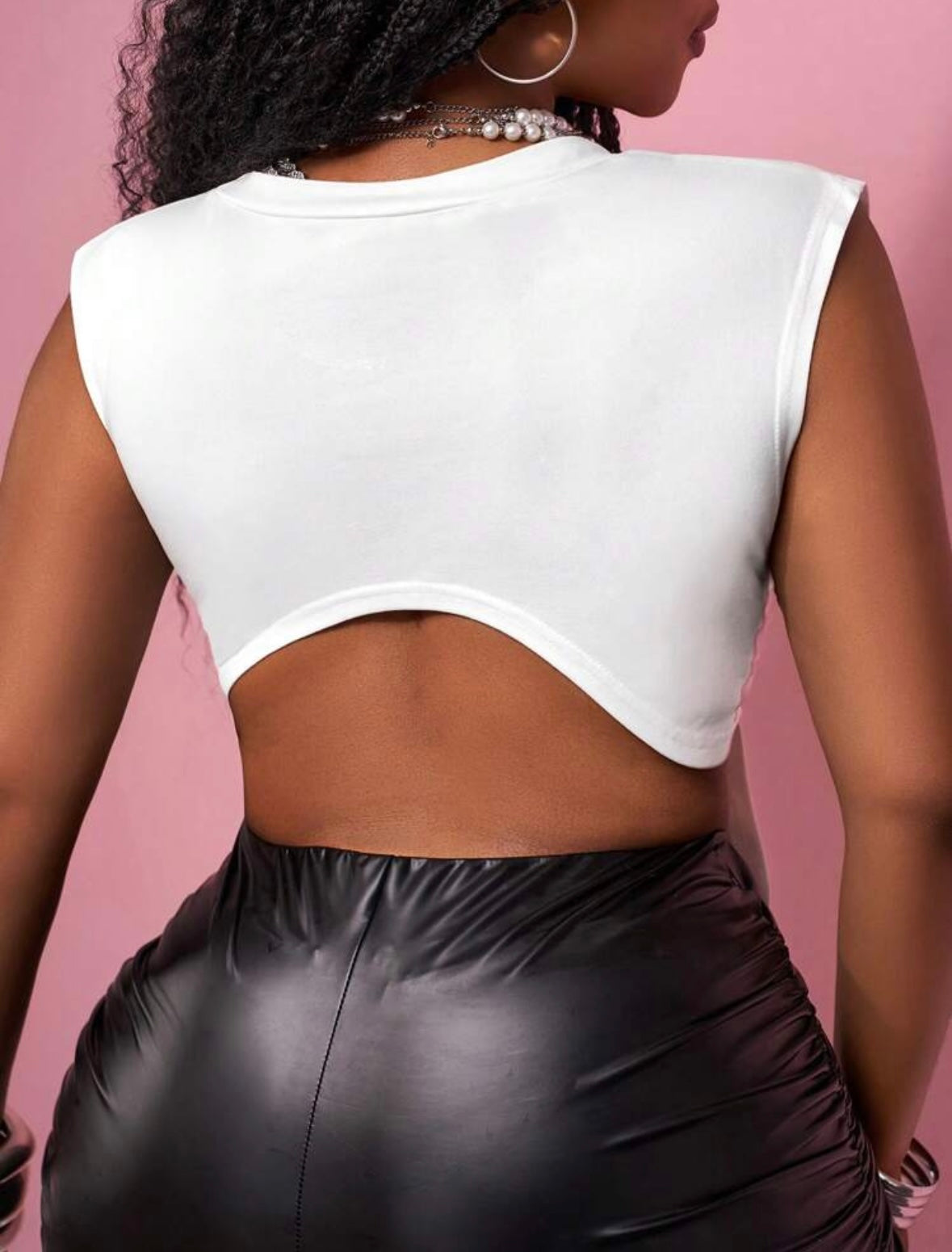 Plus Size Ripped Knotted Sleeveless Top
