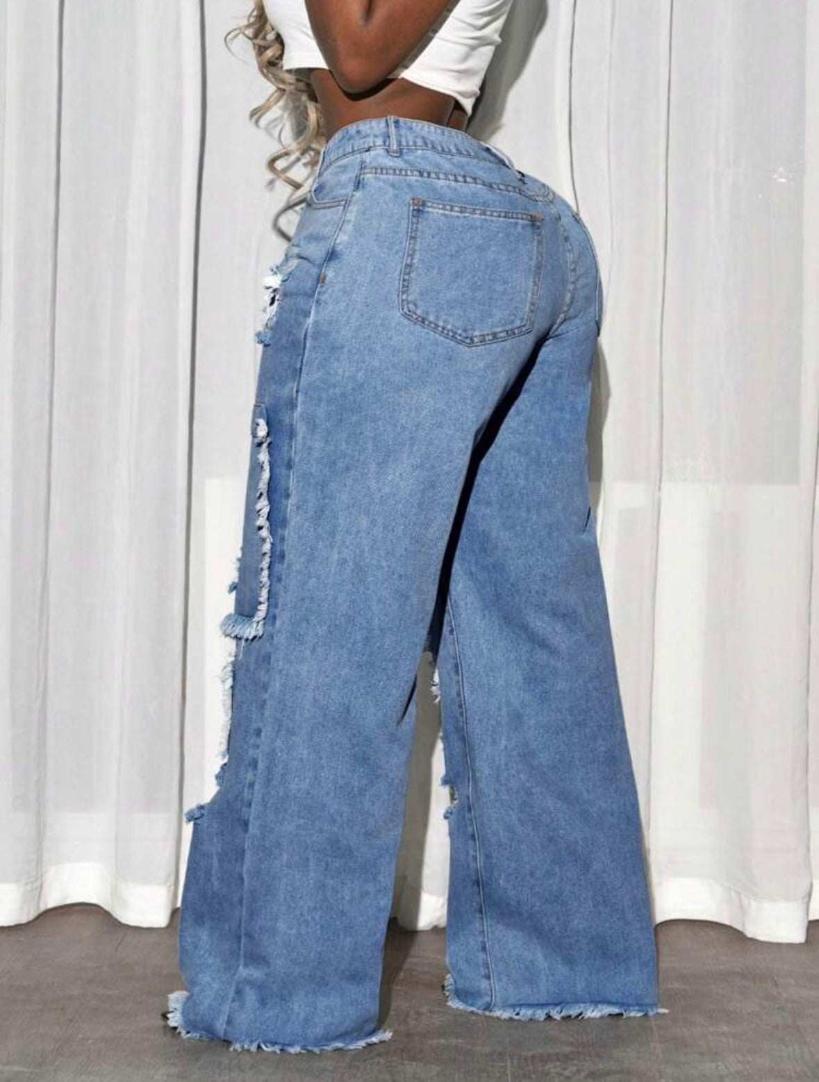 Plus Size Wide Leg Jeans