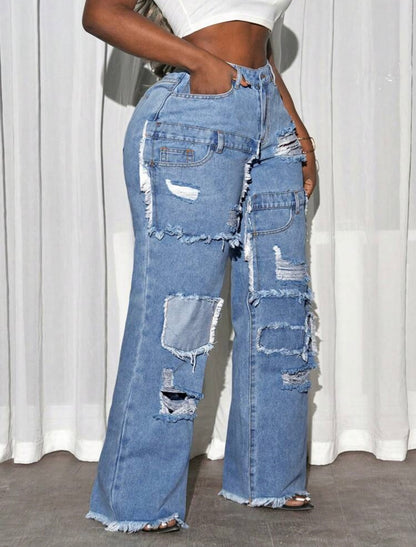 Plus Size Wide Leg Jeans