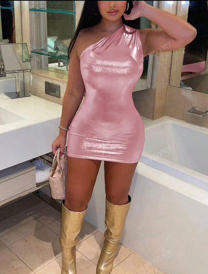 Pink Shiny Dress