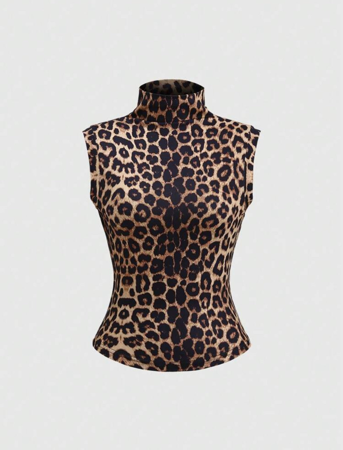 Classy Sleeveless Turtle-neck Tank Top