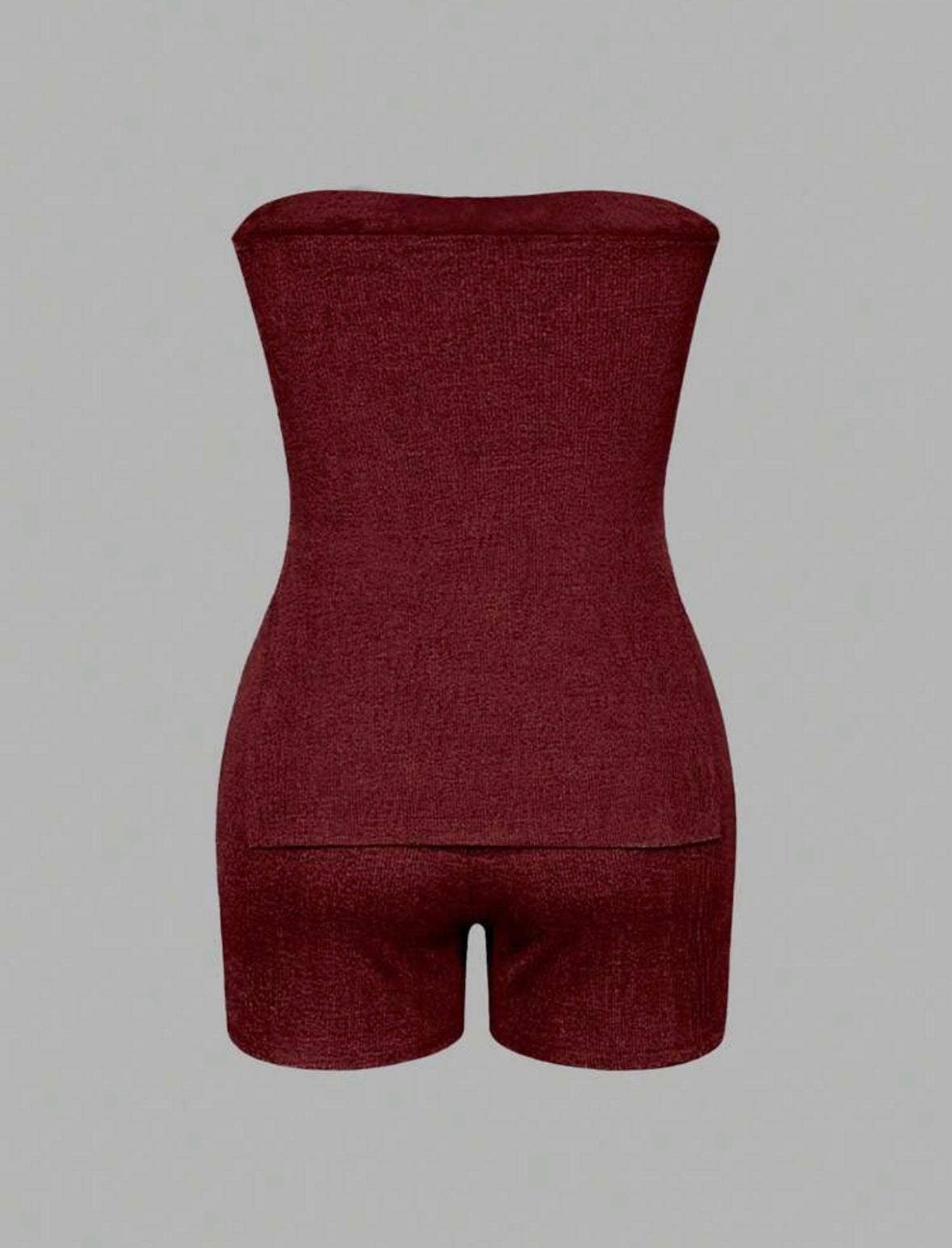 Strapless Two-piece Short Set