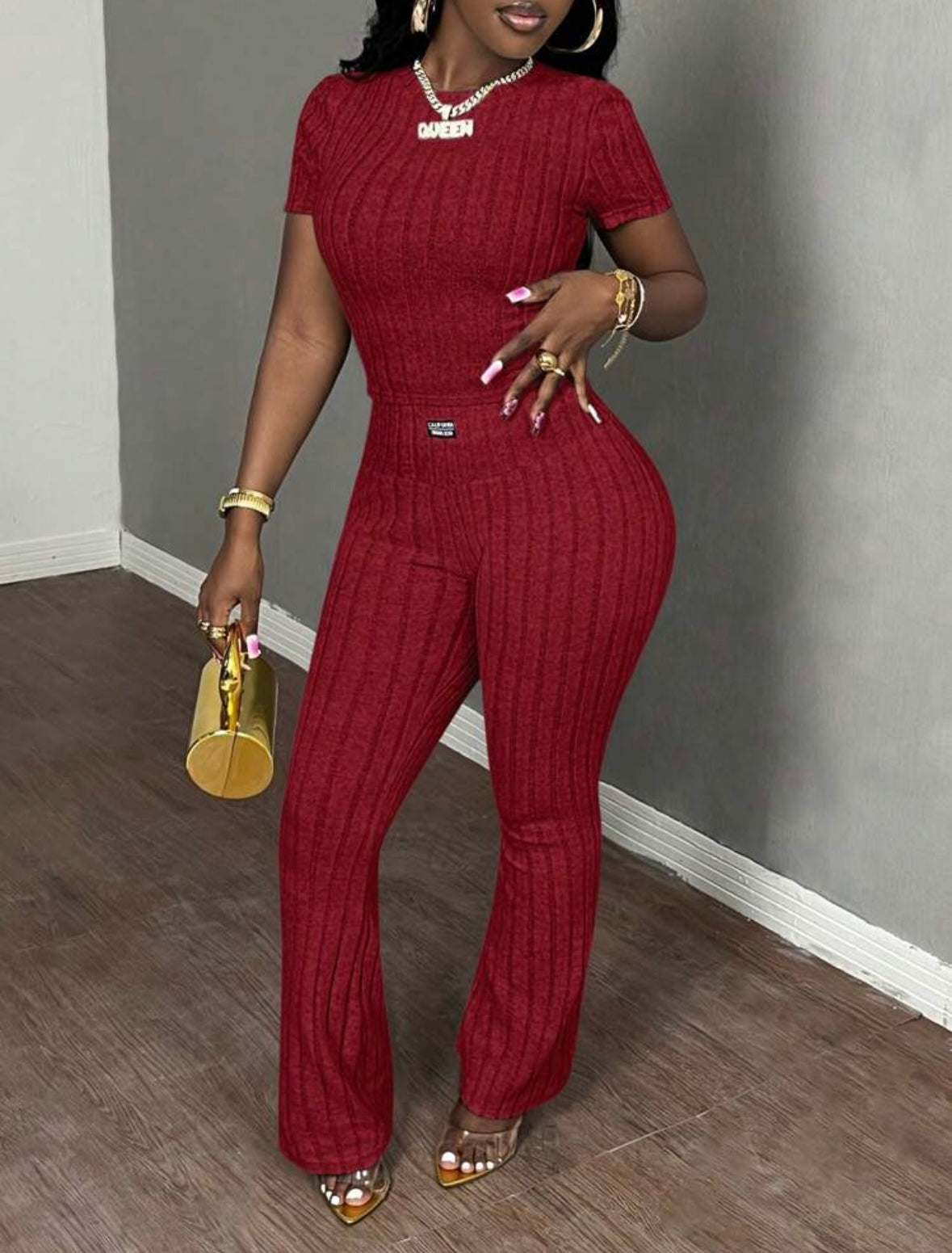 Casual Knit Two Piece Set