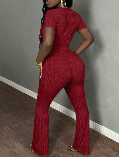 Casual Knit Two Piece Set